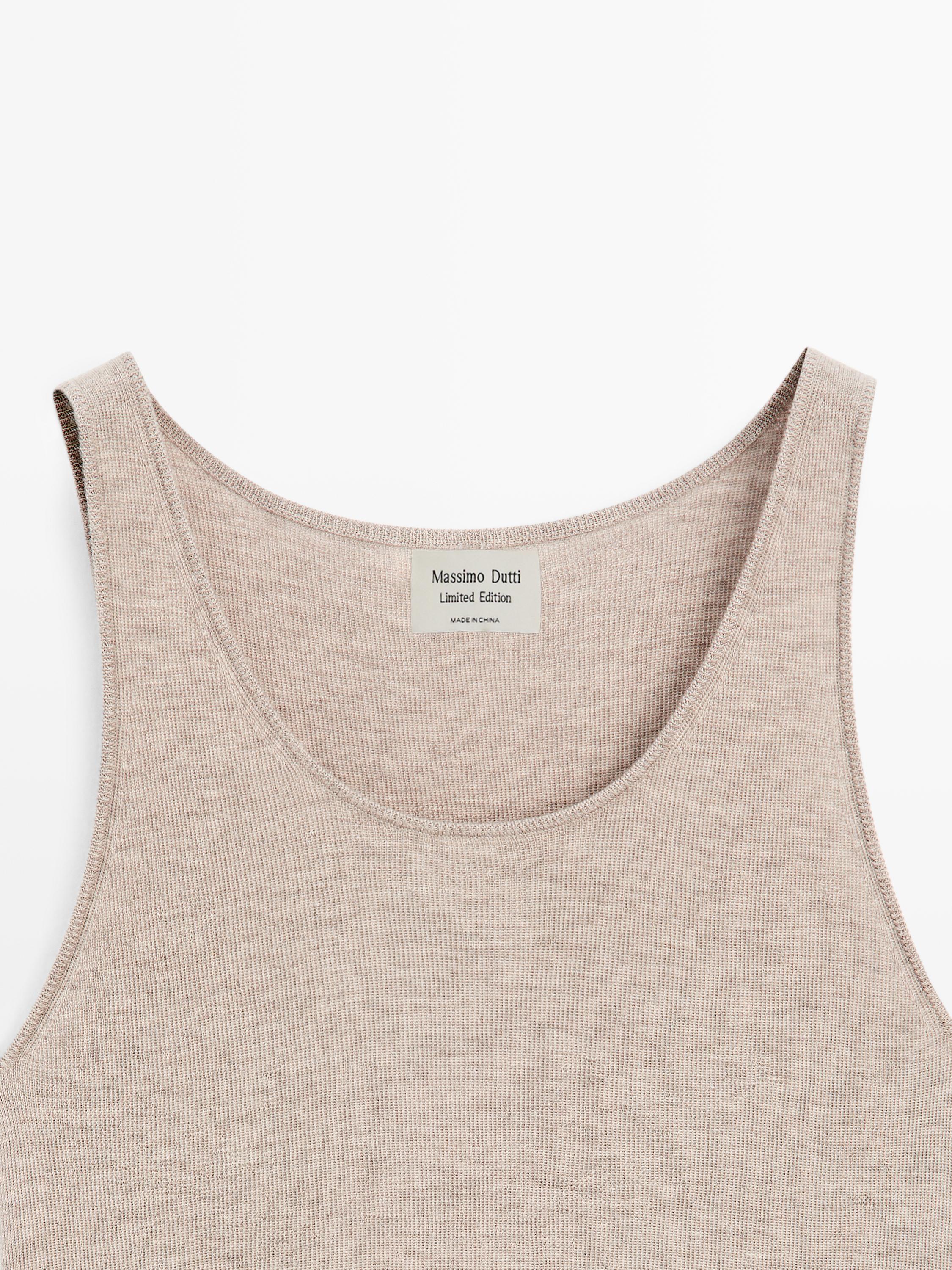 Débardeur long en maille 100 % cachemire - LIMITED